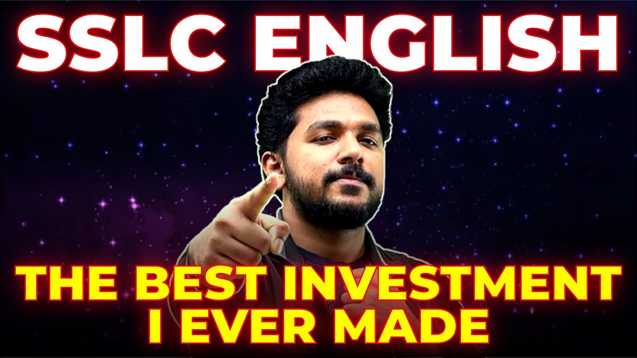 SSLC English | The Best Investment I Ever Made Part 1 | Chapter 7 | Exam Winner SSLC