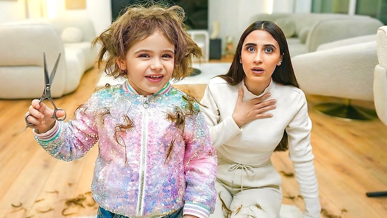 قصت شعرها لوحدها ✂️ بدون علمنا !!