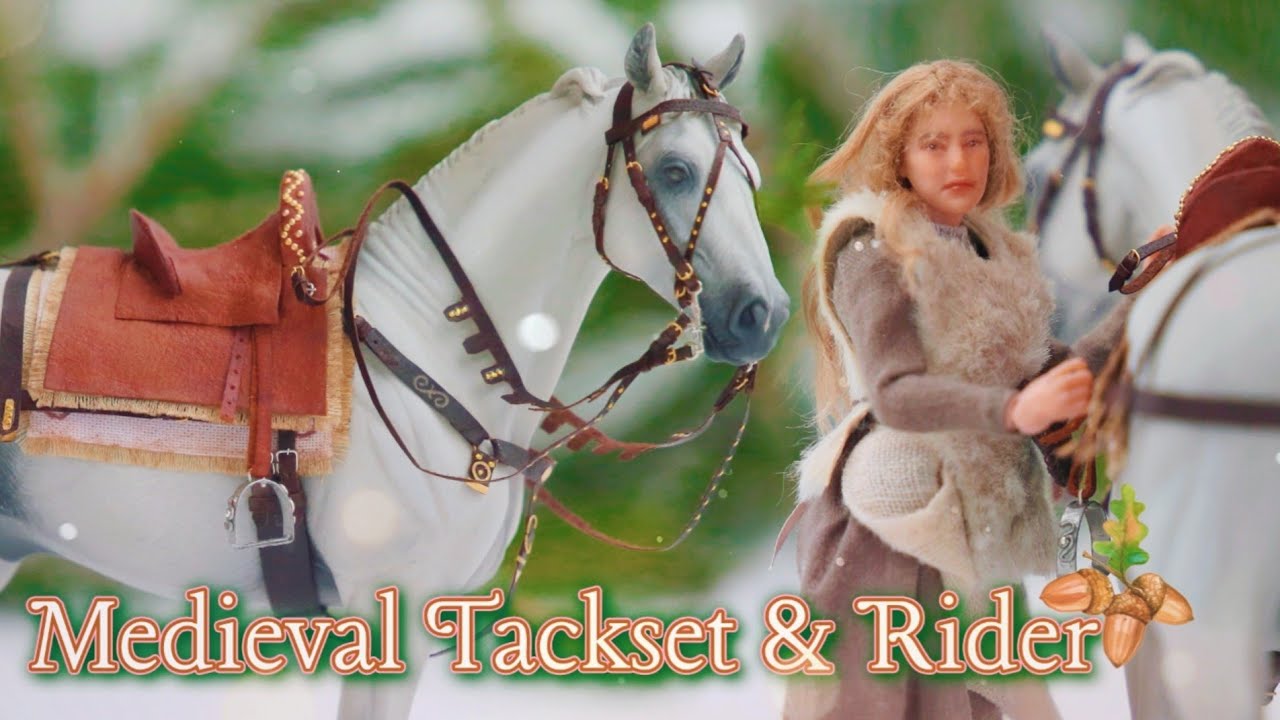 Making a Model Horse Medieval Tack Set & Rider! - Custom Miniature Doll, Saddle & Bridle Tutorial