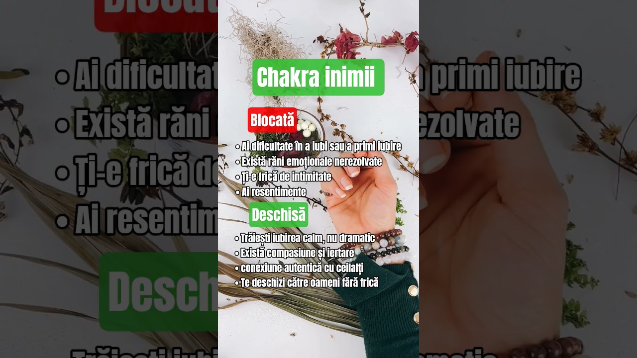 Cum știi dacă chakra inimii este blocată sau deschisă? 💚