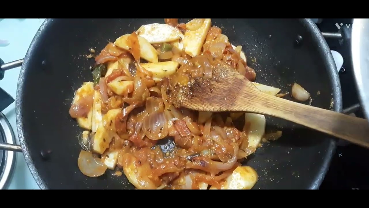 Allugede & badanekai palya/potato with brinjal dry dish never eaten before it's very very yummy 😋 😊 