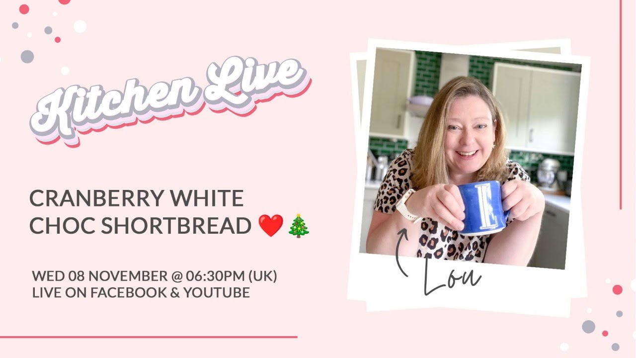 🎄 KITCHEN LIVE - Cranberry White Chocolate Shortbread 🎄