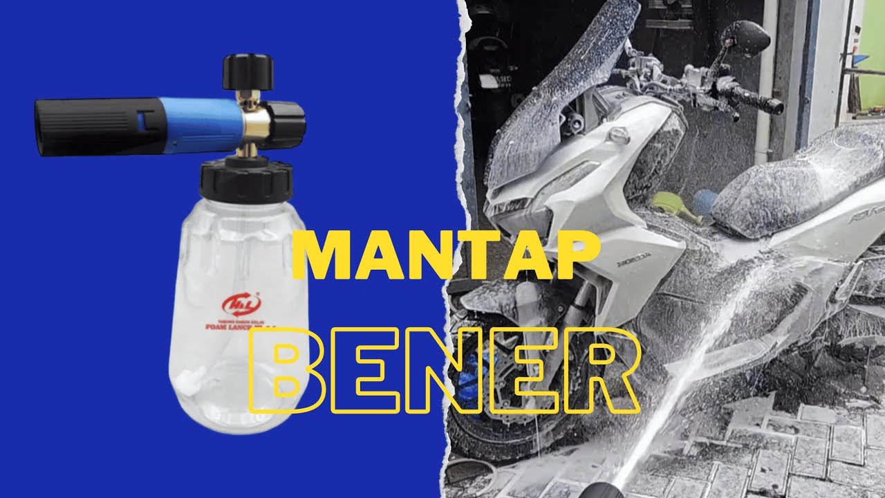 Beneran seperti salju.... || review dan cara pasang alat sabun salju H&L Foam Lance 2.0