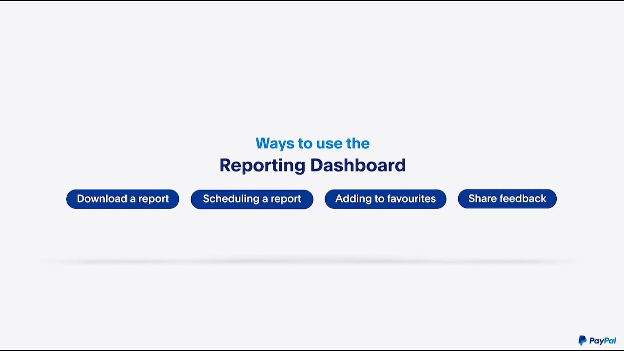 How to Access the PayPal Reporting Dashboard