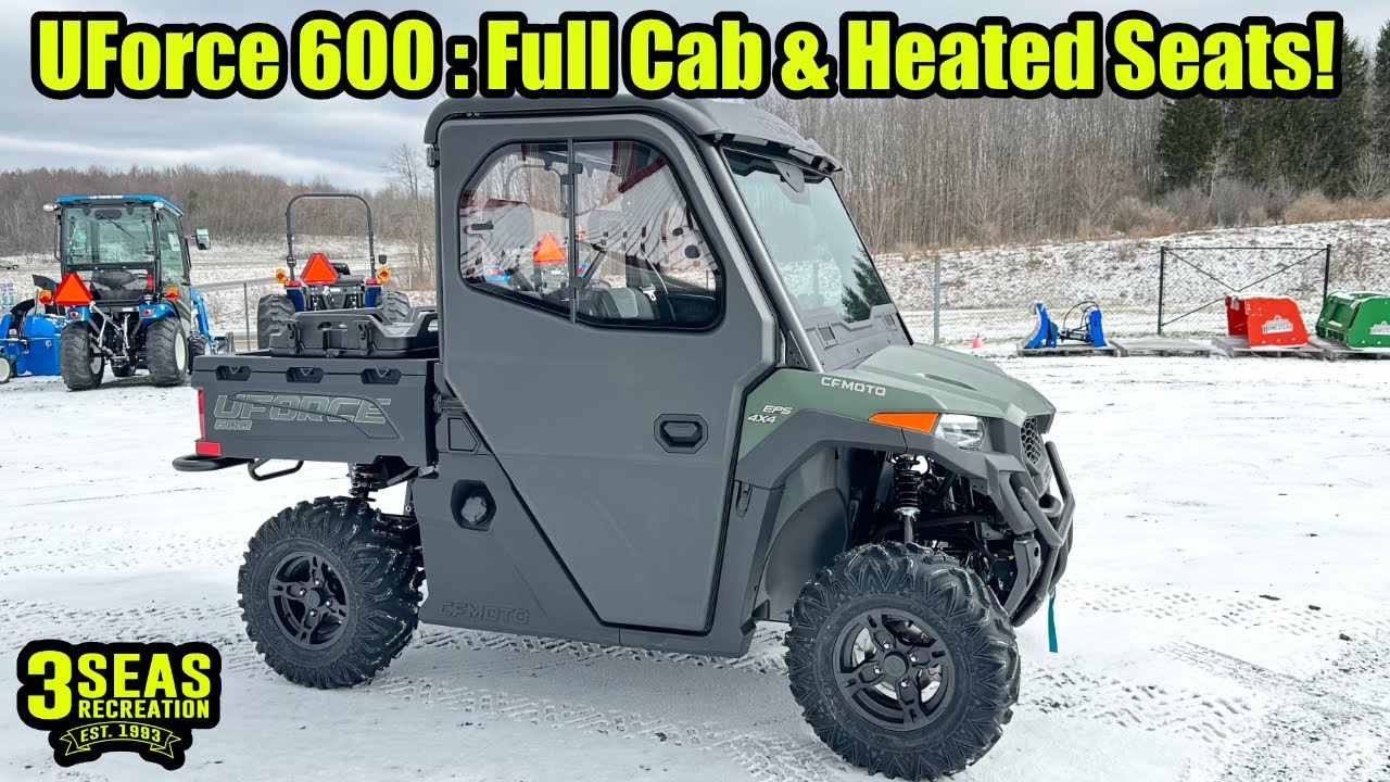 2023 CFMoto UForce 600 with full Premium Cab & Heated Seats! Walk Around & First Ride!