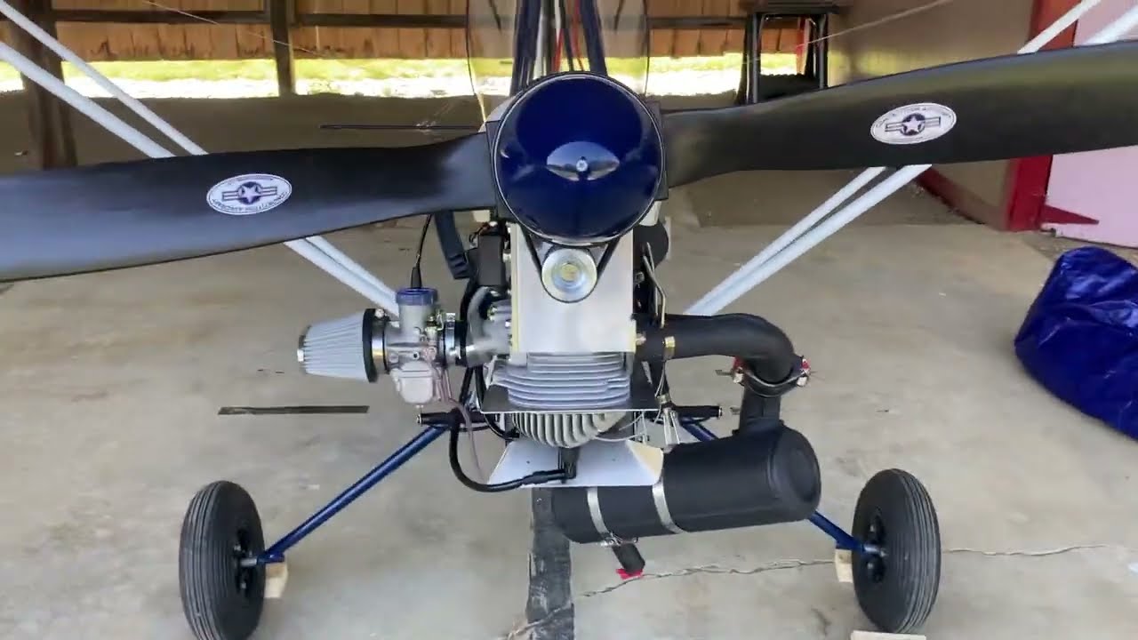 Ultralight Airbike 103 (Home Built Airplane) Update 4: Engine and Wings Mounted