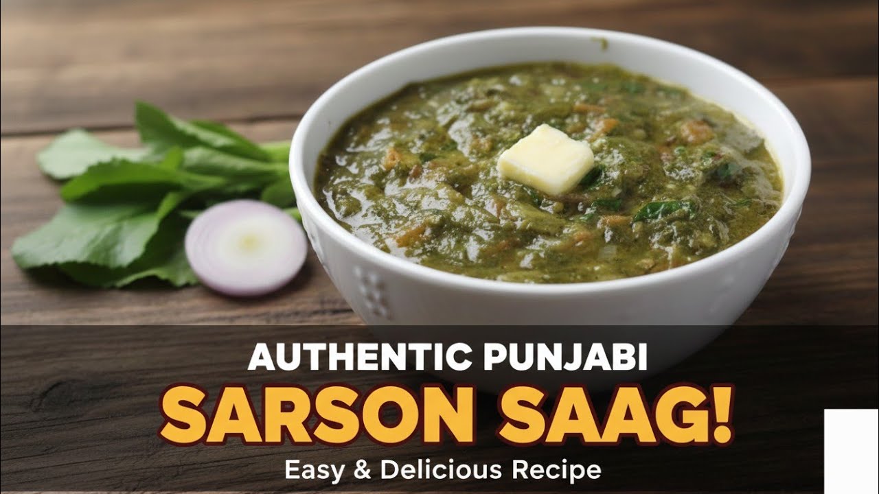 Sarson saag Recipe with traditional Swad | Khushi home kitchen 