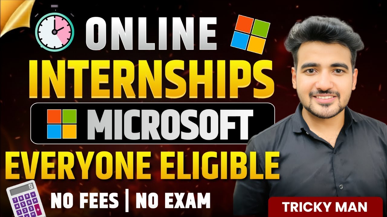 Microsoft Elevate Online Internship Alert 2025 🚨 NO FEES, 100% Selection (January 2026 Batch)