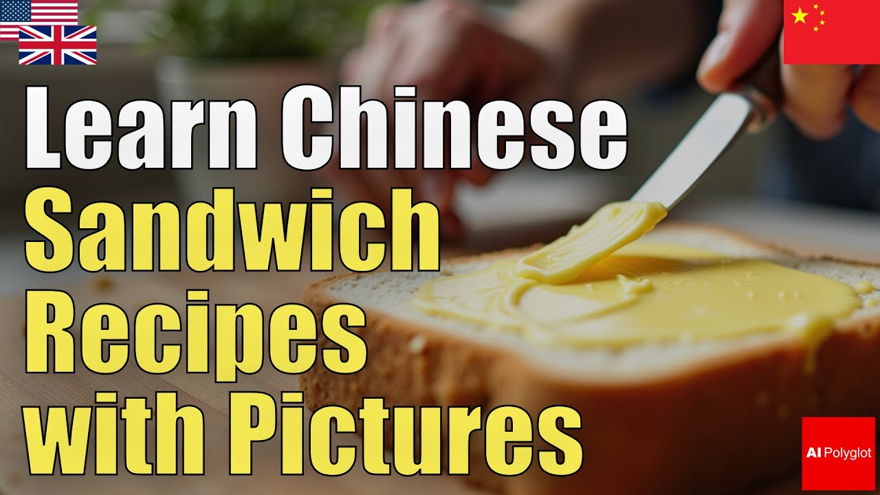Learn Chinese sandwich recipes with pictures | Natural Listening | Must-Know | with Pinyin