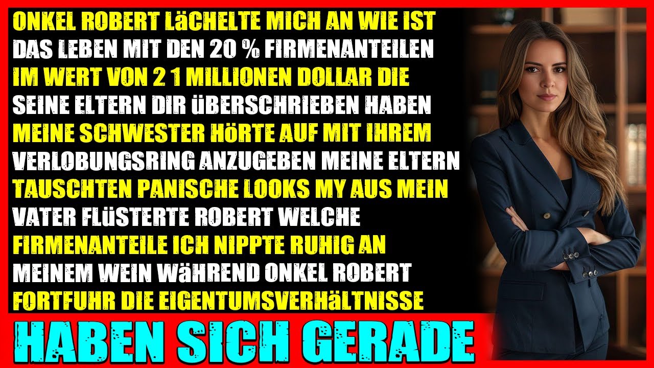 Onkel fragt beim Verlobungsessen nach meinen 2 1 Mio $ Firmenanteilen