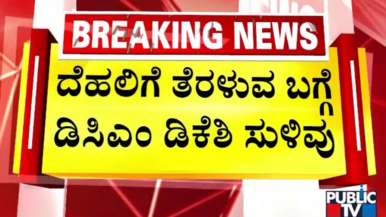 ದೆಹಲಿಗೆ ತೆರಳುವ ಬಗ್ಗೆ ಡಿಸಿಎಂ ಡಿಕೆಶಿ ಸುಳಿವು | DK Shivakumar | Public TV