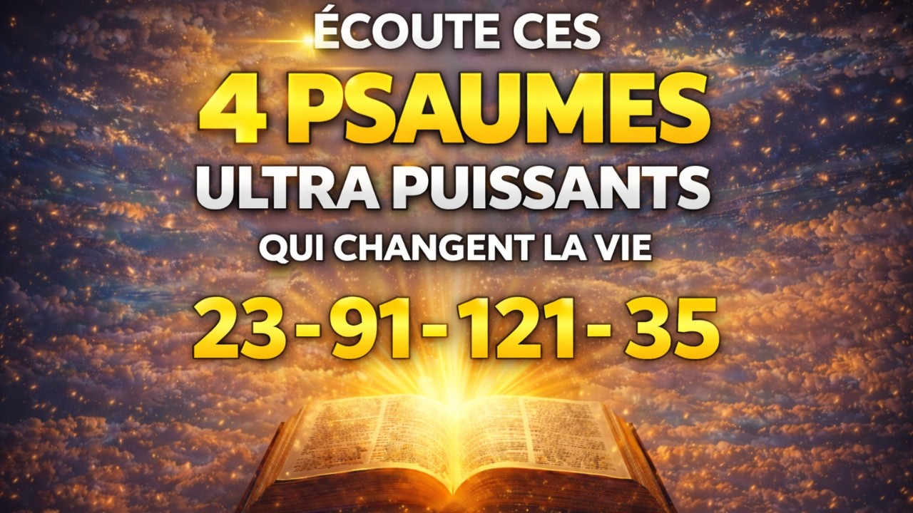 [🙏PRIÈRE DU SOIR ]  PSAUME 23, 91, 121, 35 | ÉCOUTE CES PSAUMES ULTRA PUISSANTS + PRIÈRE FINALE