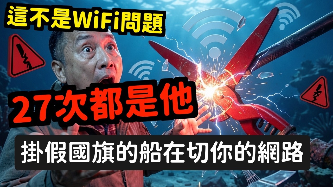 你家網路變慢的真兇曝光海底電纜快被共匪割光光了| 馬一峰