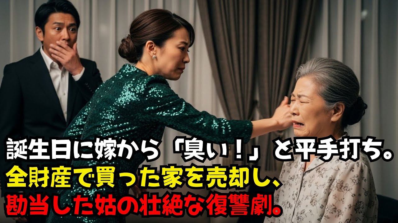 68歳の誕生日、嫁に“臭い田舎者”と頬を打たれた…1週間後、私が家を売って叩き出した瞬間