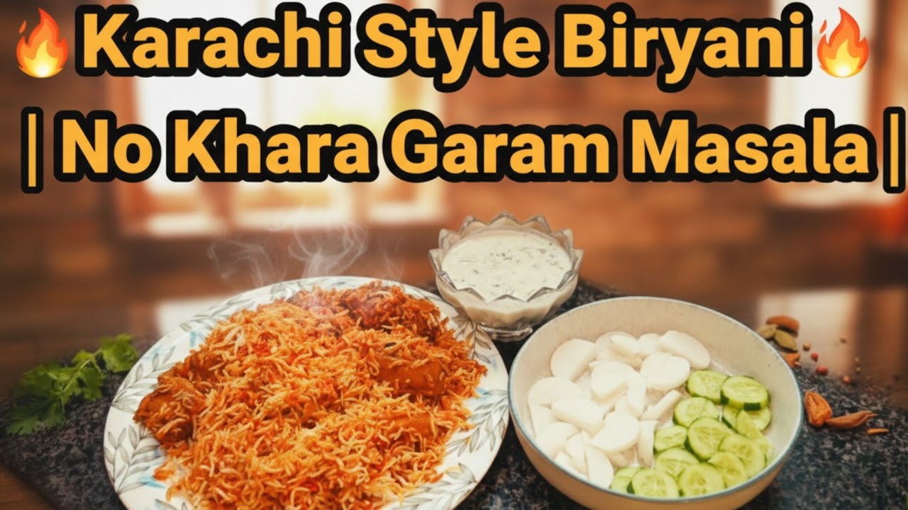 Karachi Style Biryani🔥🌶| No Khara Garam Masala😍🤩 | Chicken & Aloo dono ka combination🍗🥔