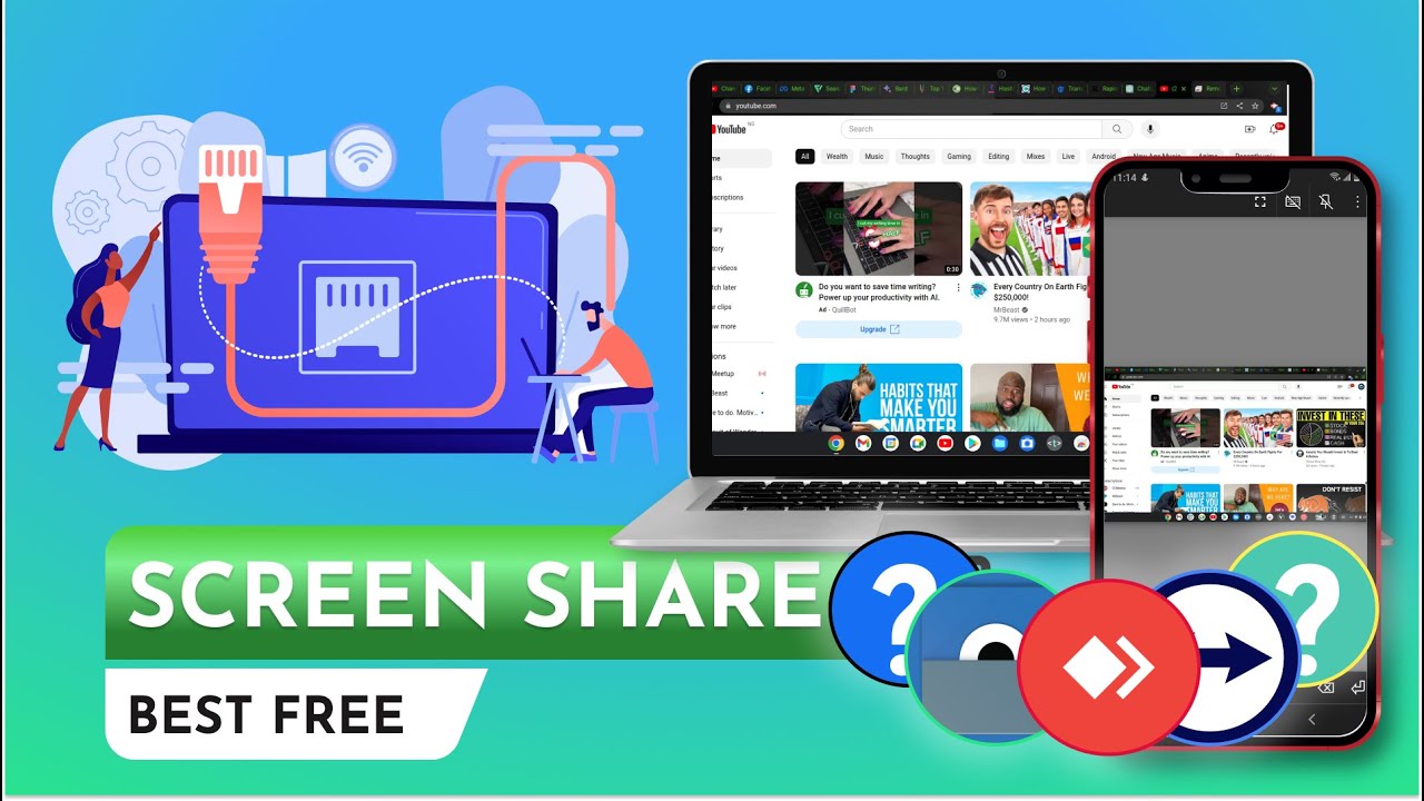 Top 6 Screen Share Software For PC and Mobile