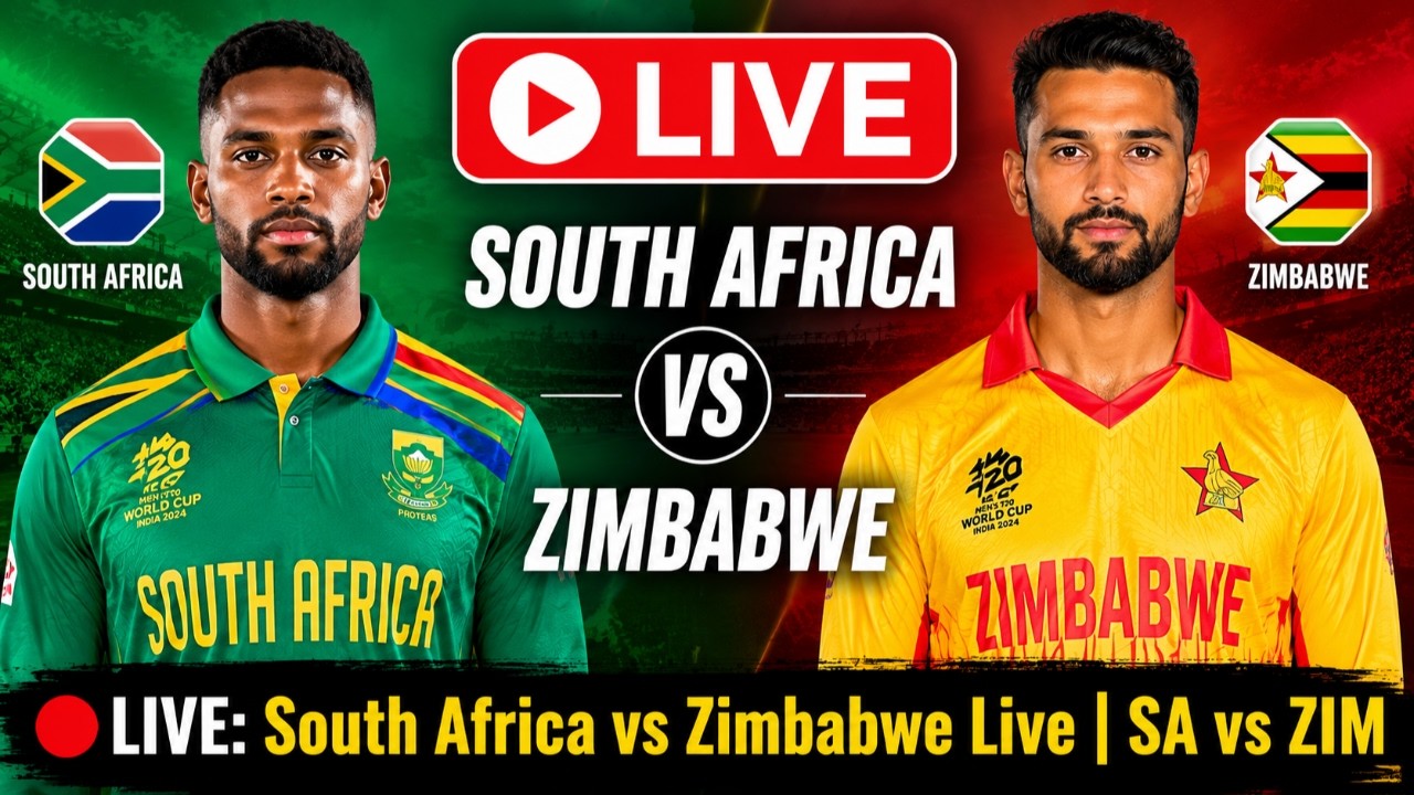 🔴Live: South Africa vs Zimbabwe | 4th Match | Live Cricket Score & Commentary