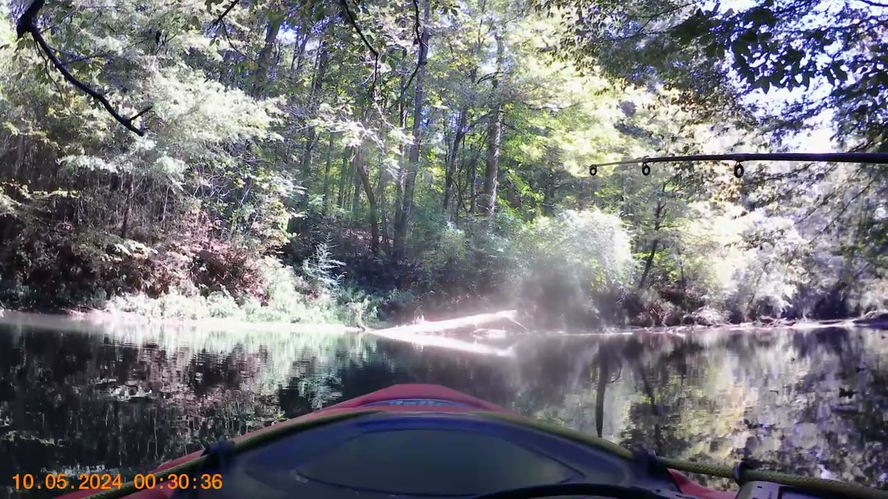 kayaking and fishing