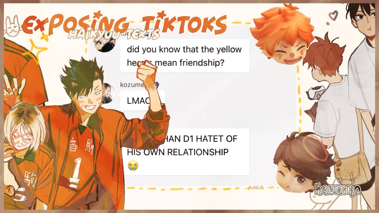 HAIKYUU EXPOSING TIKTOKS PT.1 🐹 | HAIKYUU TEXTS 🌟 | poly ships ( FIRST VID ‼️‼️)
