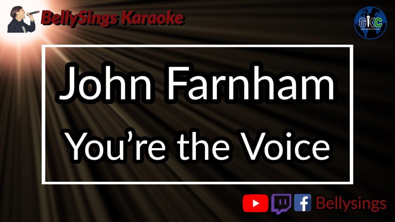 John Farnham - You're the Voice (Karaoke)