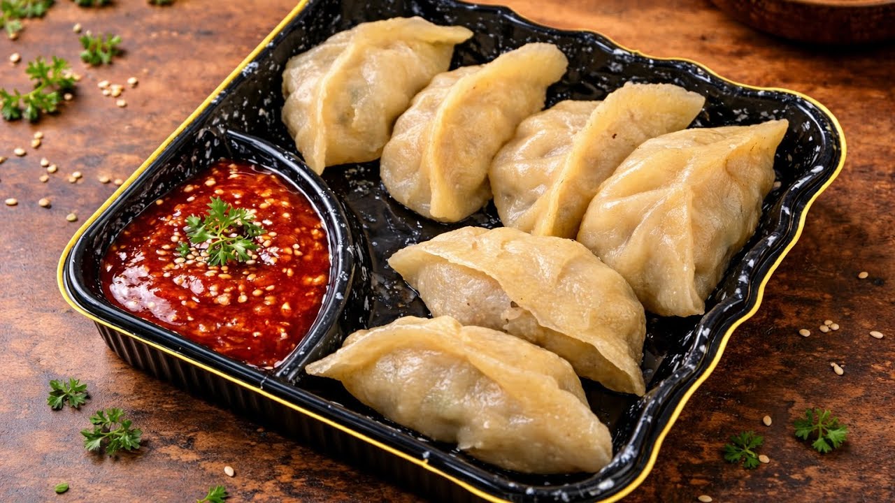 The Ultimate juicy Suji Chicken Momos recipe