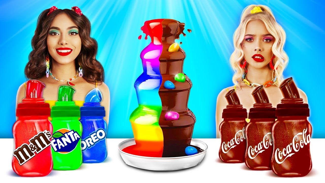 Wyzwanie Galaretka VS Czekoladowe Jedzenie | Miodowa Galaretka vs Czekoladowe Słodycze by RATATA