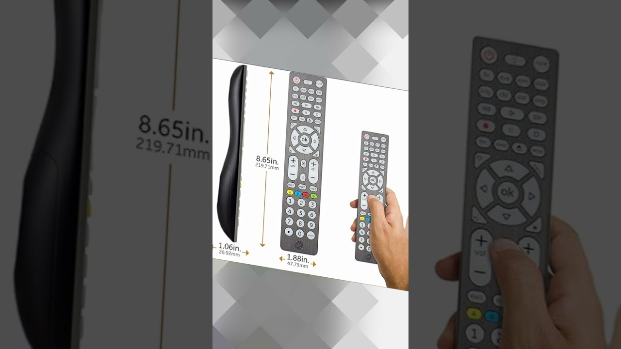 GE 8 Device Backlit Universal Remote Control for Samsung, Vizio, LG, Sony, Sharp, Roku, Apple TV, RC