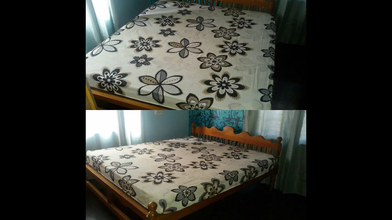 HOW TO CONVERT FLAT BEDSHEET IN FITTED SHEET/DIY
