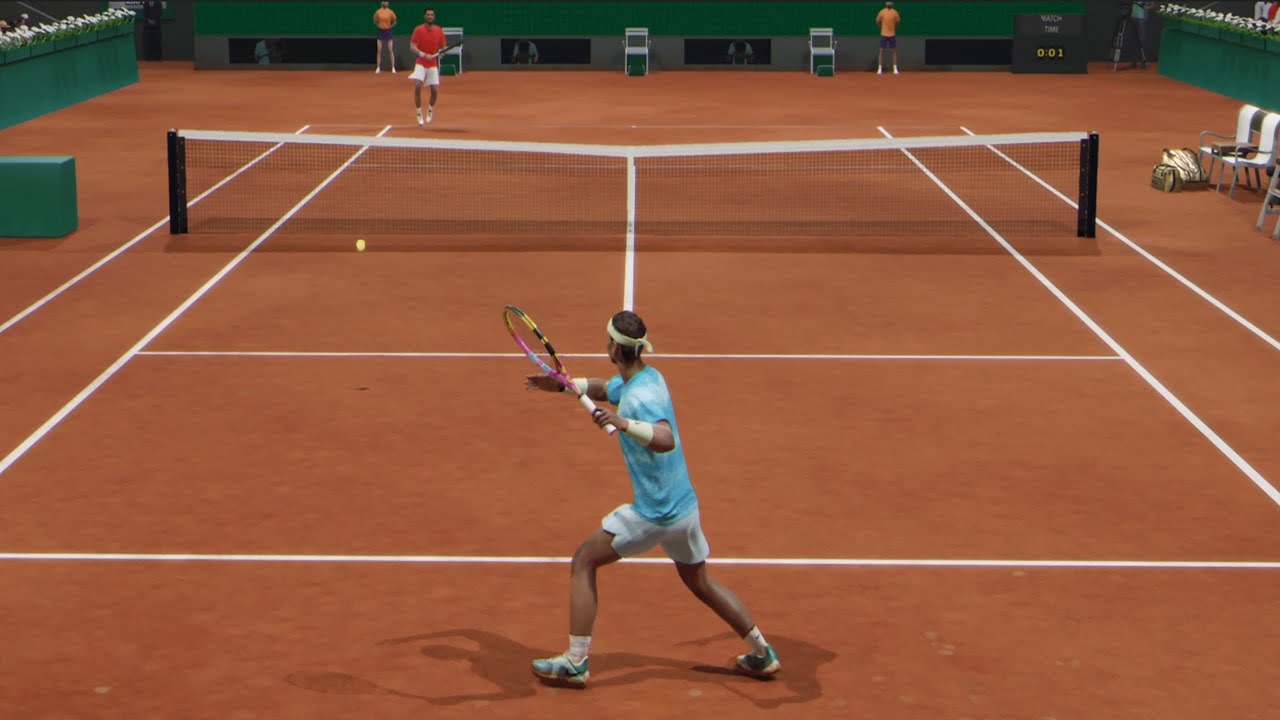 TIEBREAK Nadal vs Djokovic Court Level View RG