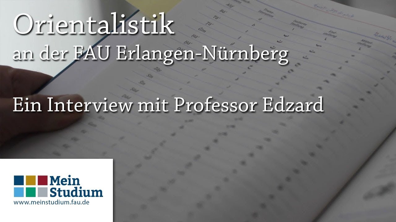Orientalistik an der FAU - Ein Interview mit Prof. Lutz Edzard