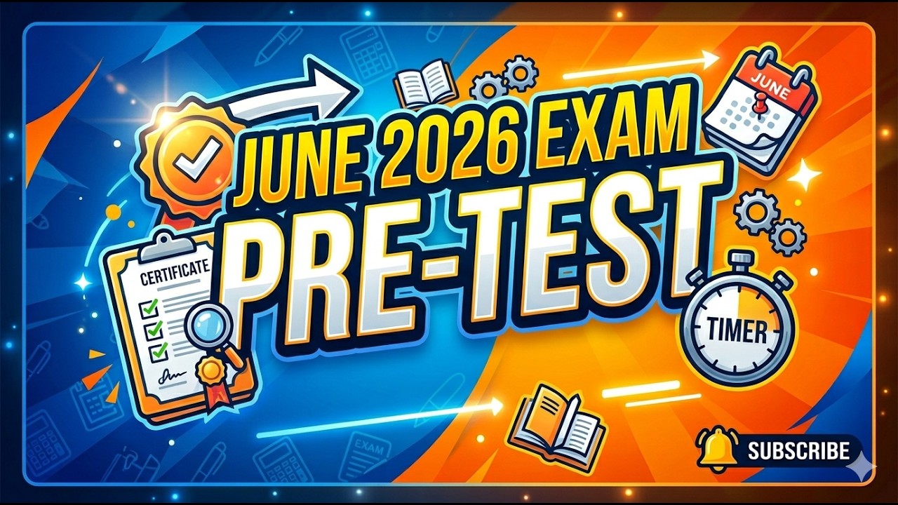 icsi big update regarding pre test for jun e2026 exam