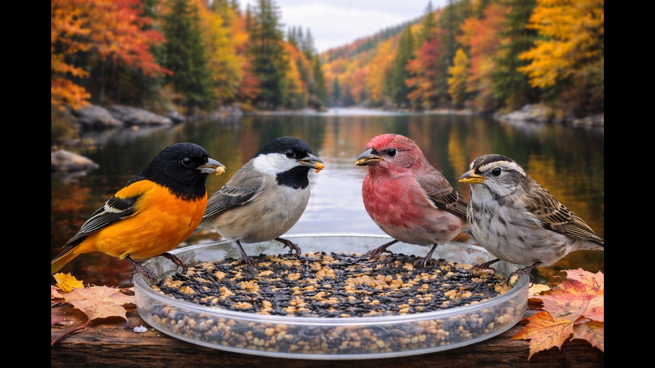 LIVE | Perch & Plate Live! 🍃 Chickadees & Titmice | Peaceful Feeder Time 4K HD