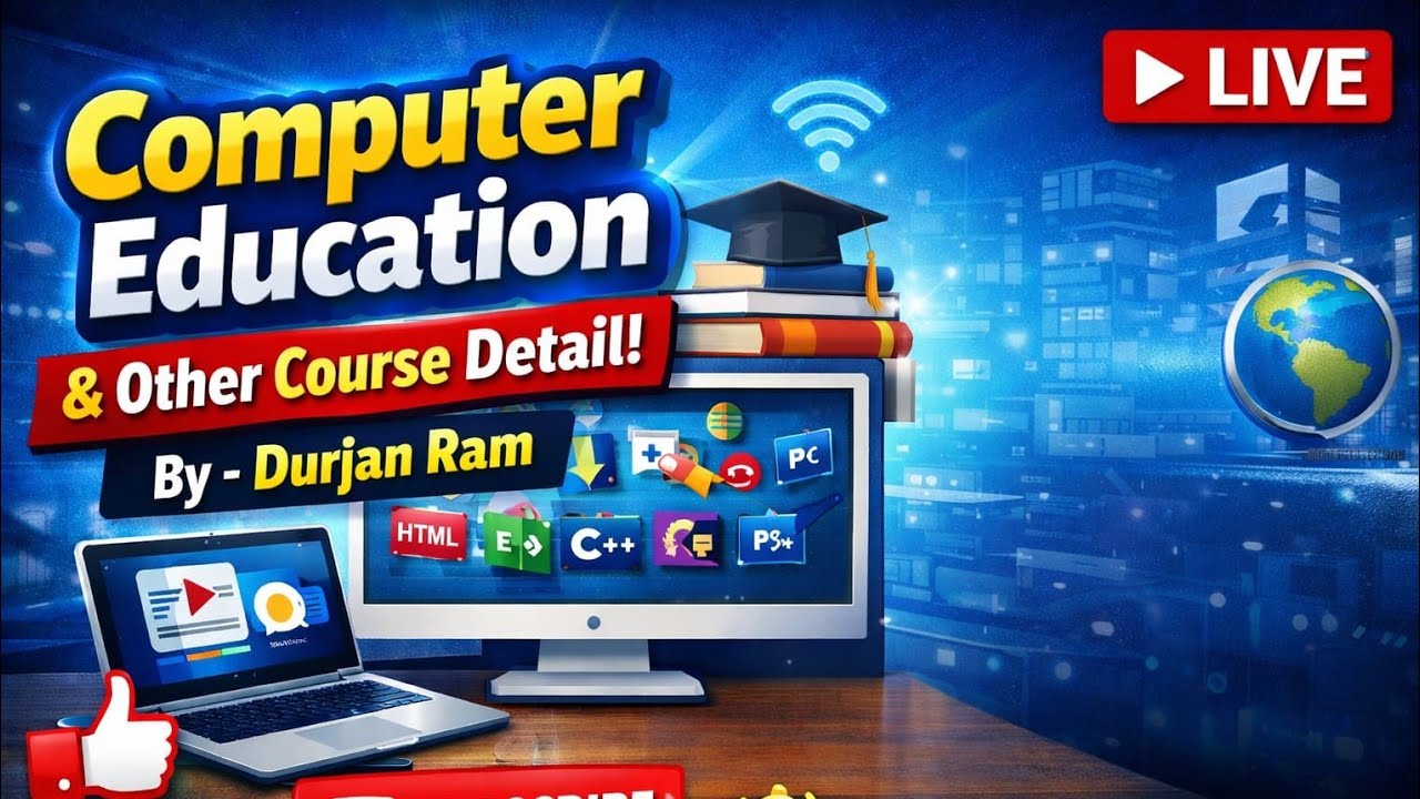 Computer Education & Diploma Courses | Career Guidance Live Class | By - Durjan Ram 🔥