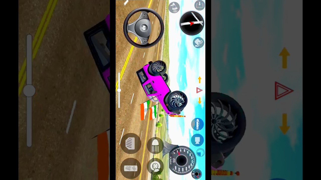 Mahindra Thar Lovers. Jai Veeru Song 🚨🔥 indian car simulator 3d game... red Mahindra thar modified