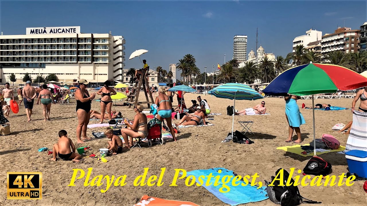 Walking Tour Playa del Postigest, Alicante beach, July 2019