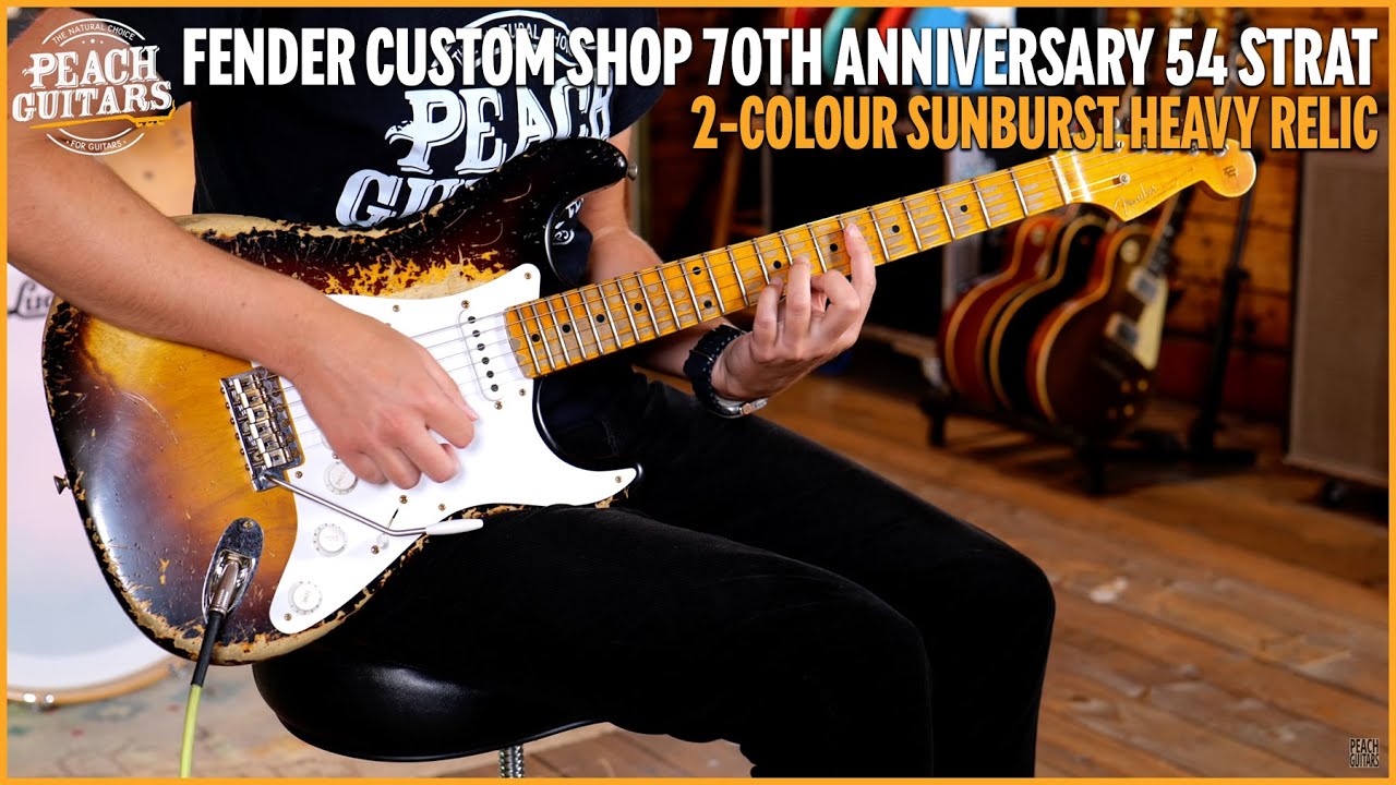Fender Custom Shop Limited 70th Anniversary 54 Strat | Super Heavy Relic 2-Colour Sunburst