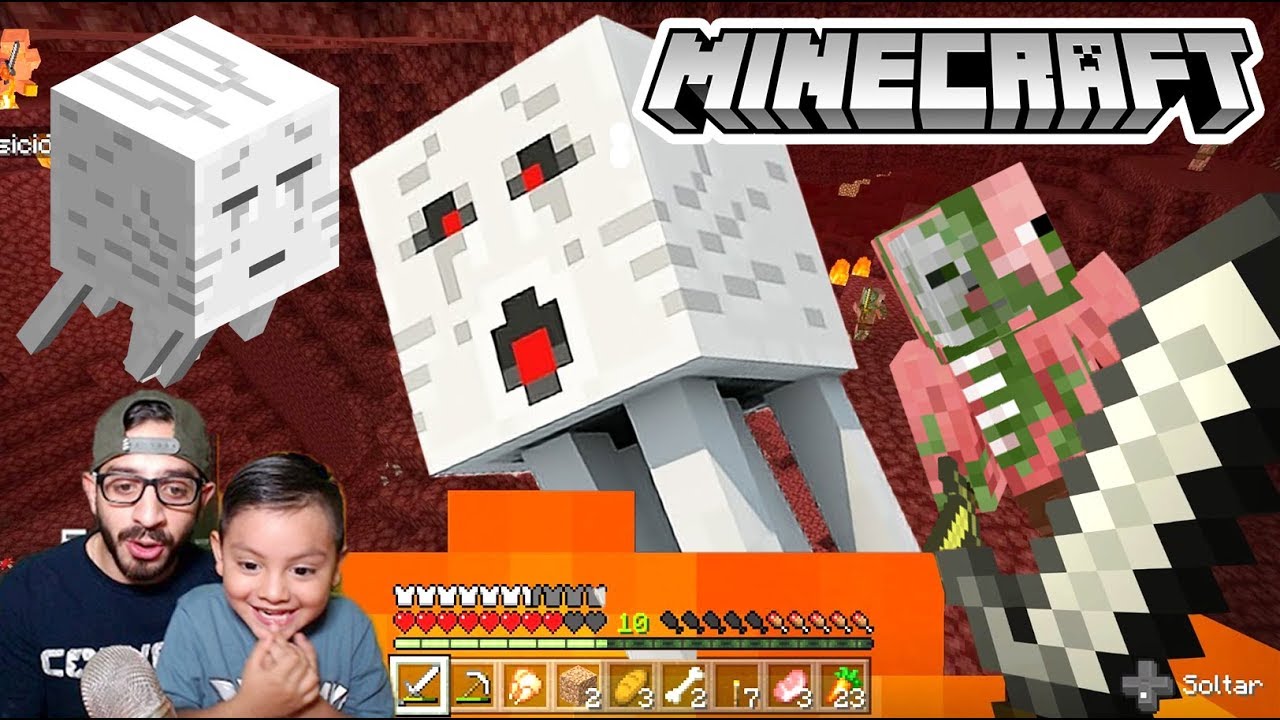 Primera Vez en el Nether de Minecraft | Encontramos Cofres con Diamante | Juegos Karim Juega