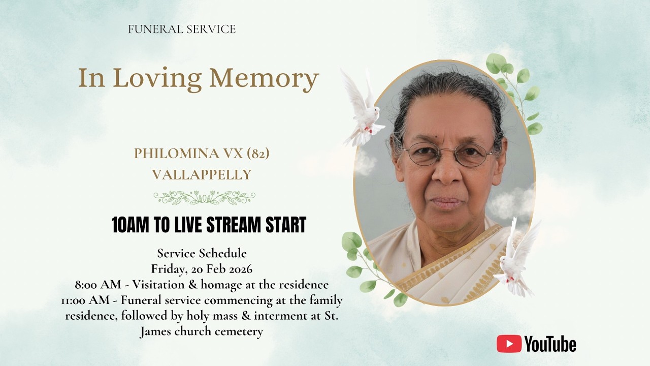 Philomina VX (82)Vallappelly || Funeral Service