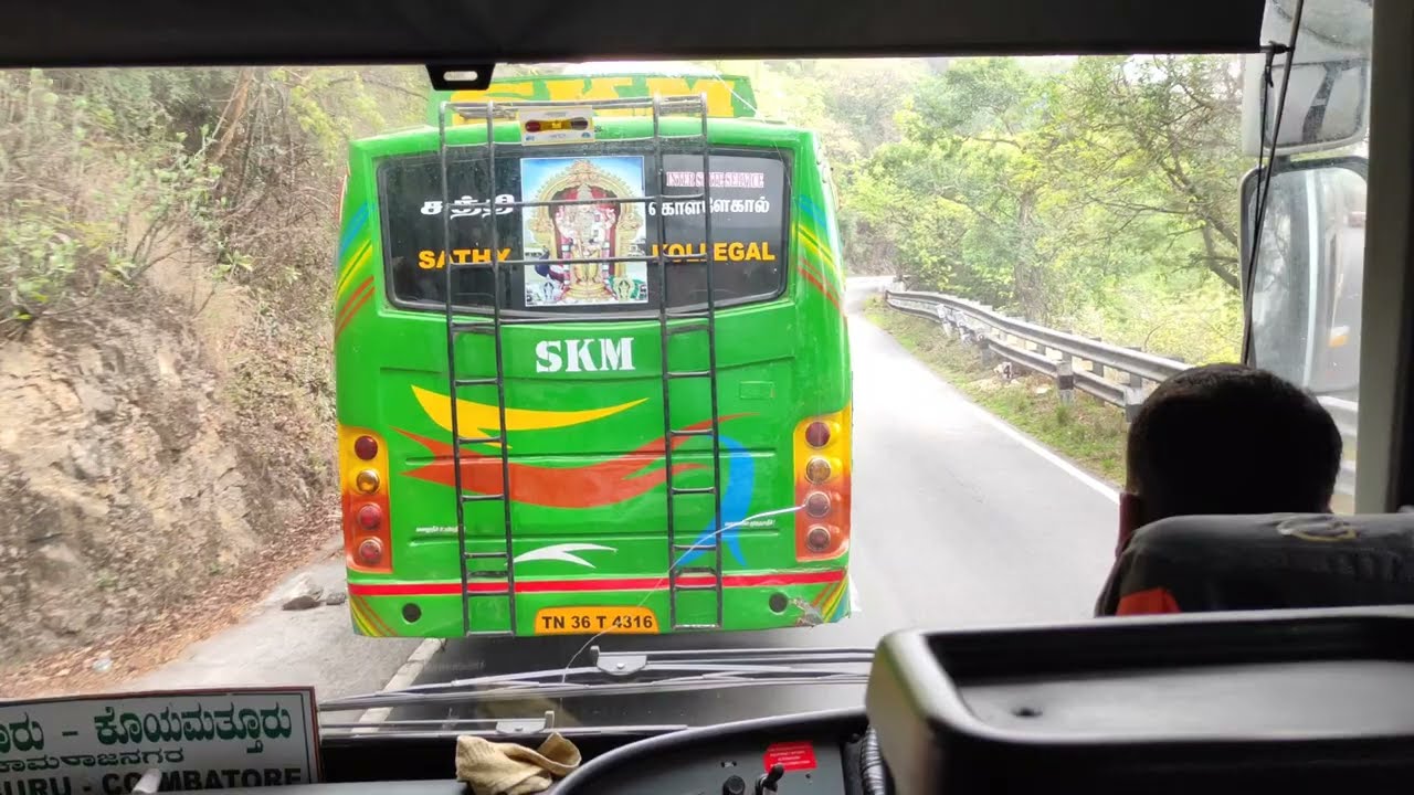 கோவை to மைசூரு in#ksrtc|Dangerous Dhimbham ghat|27 hairpin bends|First time #travel #coimbatore