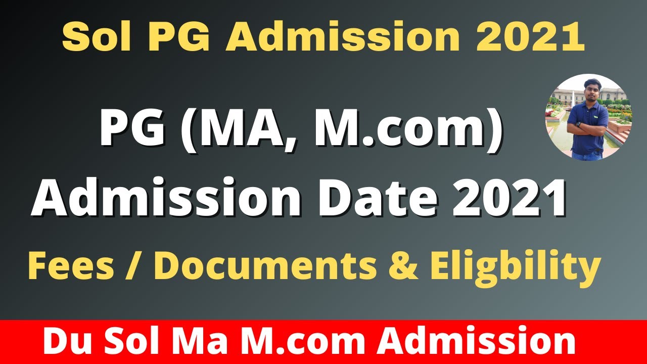 Du sol PG MA Admission date 2021 || Fees/Documents/ Eligbility || Sol Ma Admission || Sarkari Result