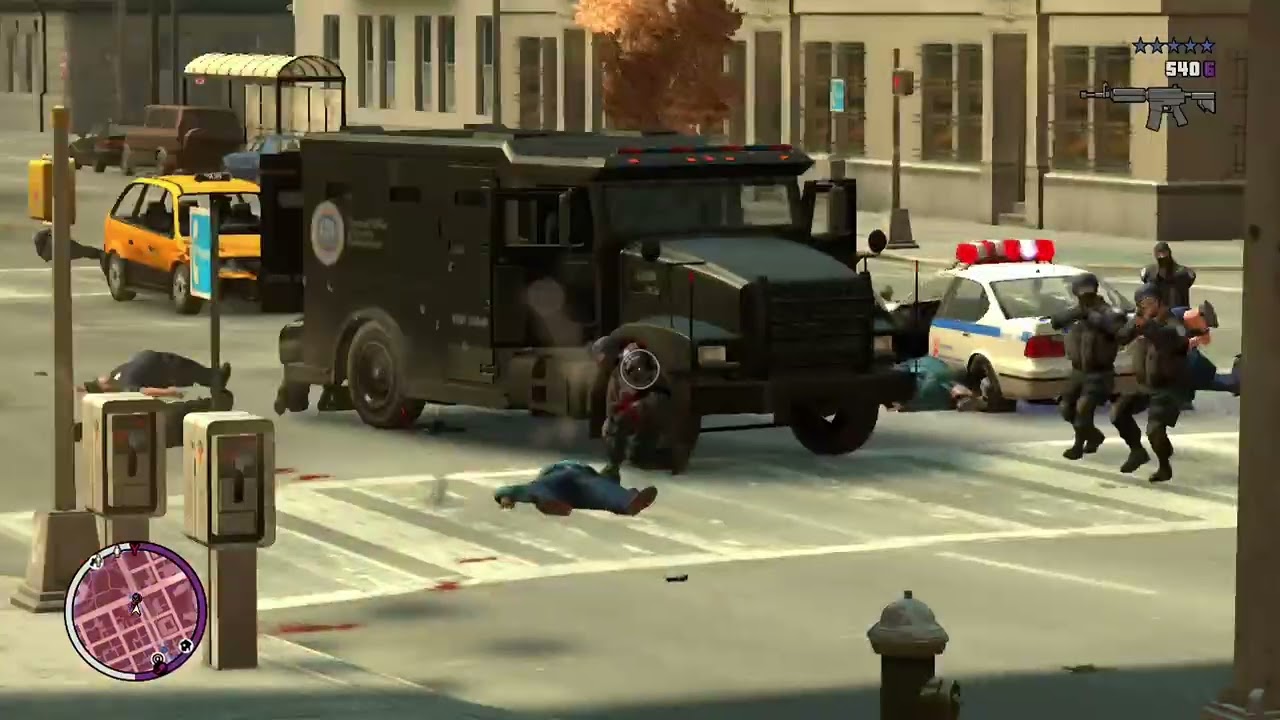 Persecución policial gta4 ballad of gay Tony ( sin sonido)