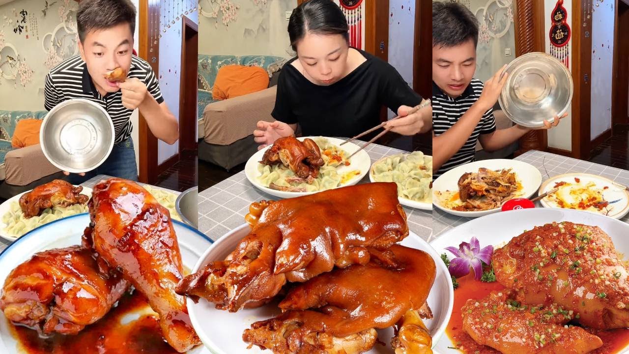 Mi egoísta marido escondió toda la comida, así que le dejé comerla directamente.