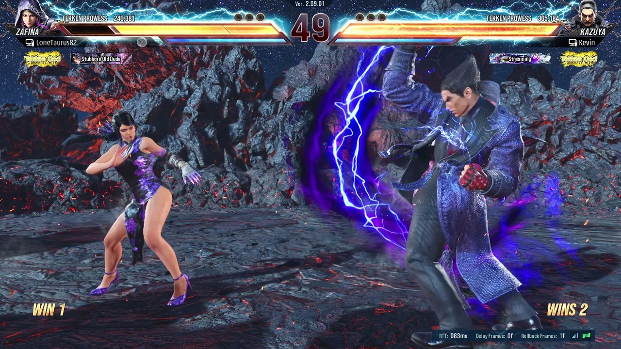 Tekken 8 - FT5 - Zafina Battles it out with Kazuya in Outer Space