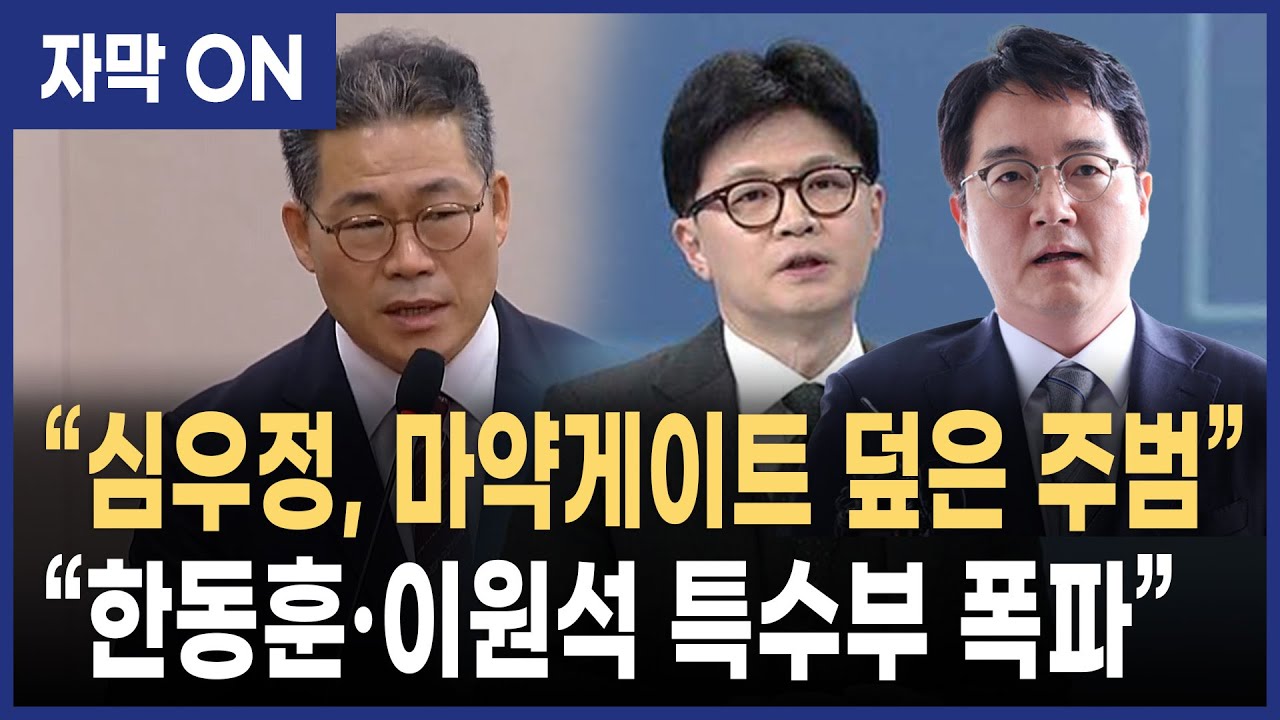 [자막] “심우정, 마약게이트 덮은 주범…한동훈·이원석 개입 의혹” 백해룡 경정