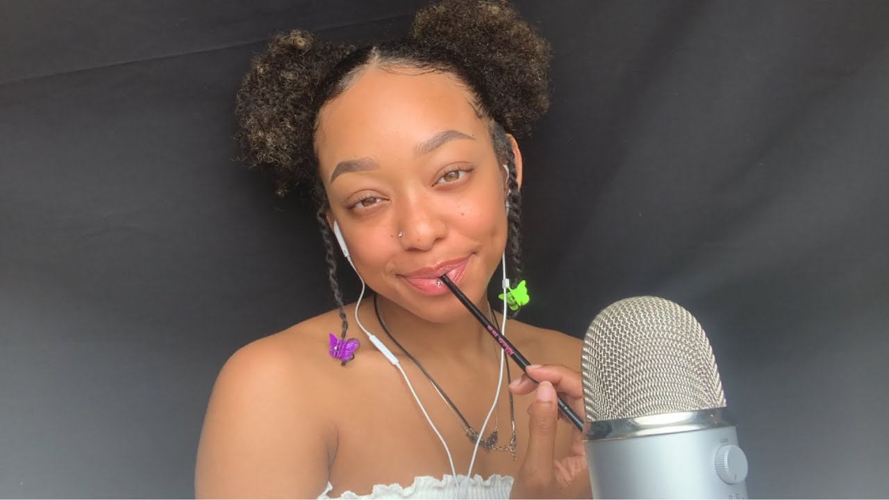 ASMR | Inaudible whispering + soft nibbling ( gentle personal attention )