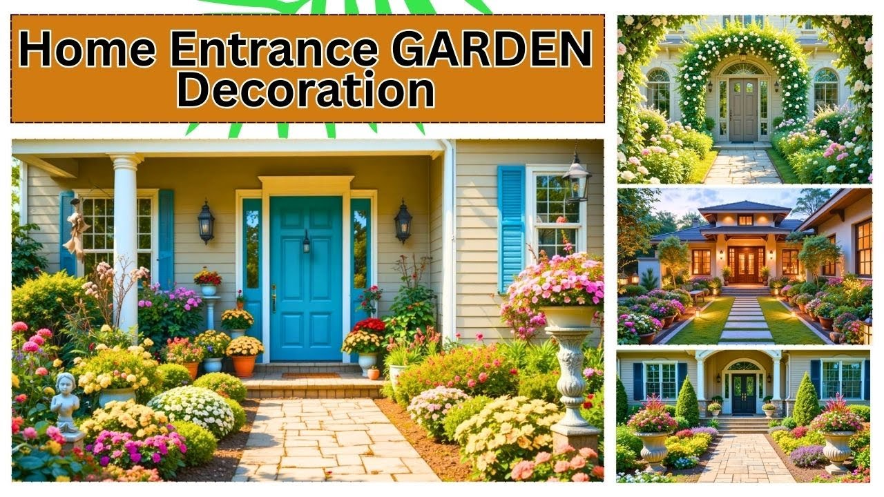 Home entrance GARDEN decoration ideas #home #entrancedecor #plants #gardening