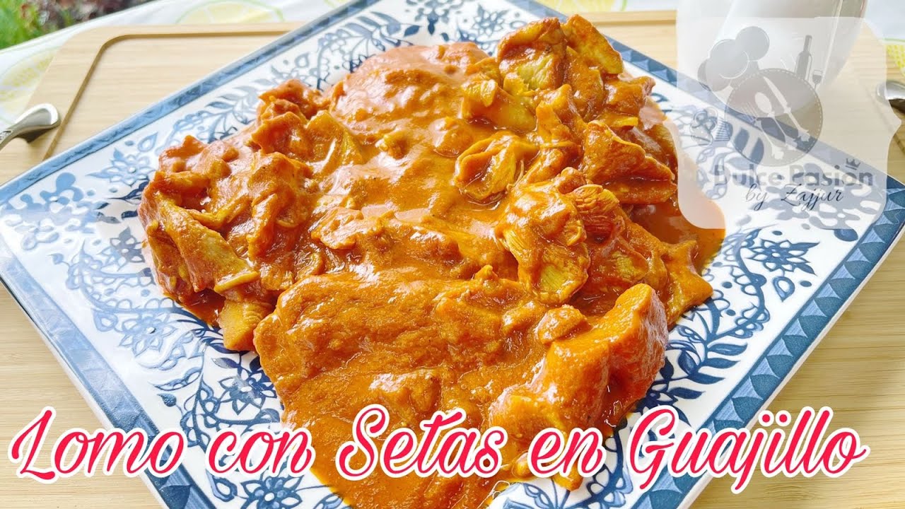 Lomo de Cerdo con Setas en Guajillo🍄🌶️🧅🌿😋🥰😍😘