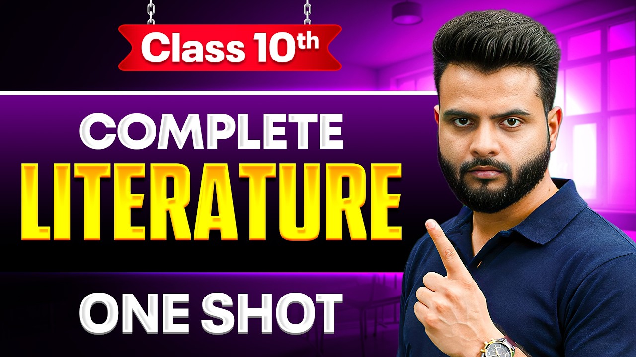 Class 10th Complete English in 3 Days 🔥 | Day 1 - Literature | Board Exam 2026 | By Anurag Sir
