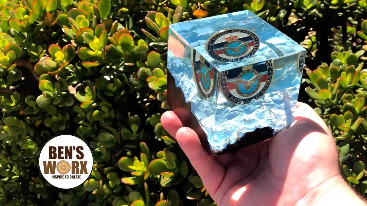 Embedding an RAF Coin in Epoxy Resin