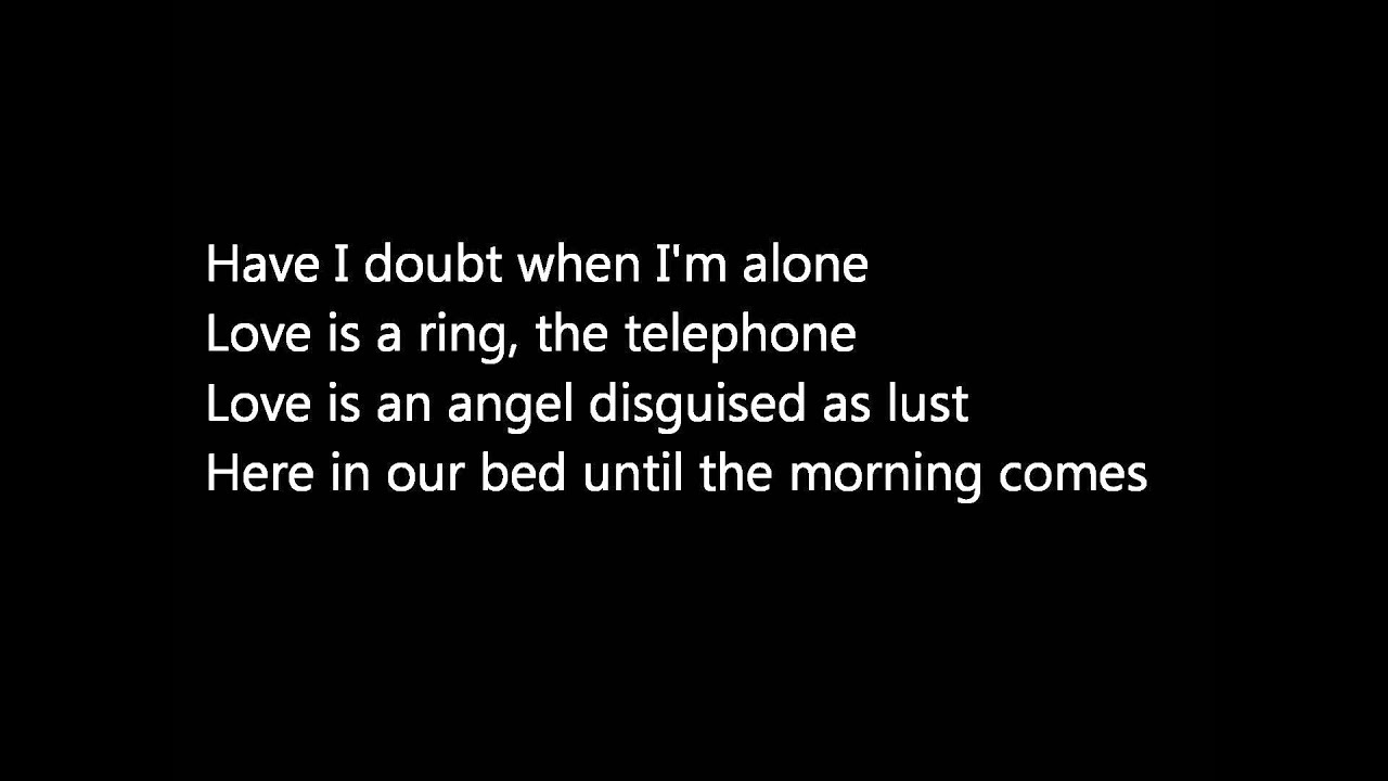 Patti Smith 'Because the Night' lyrics